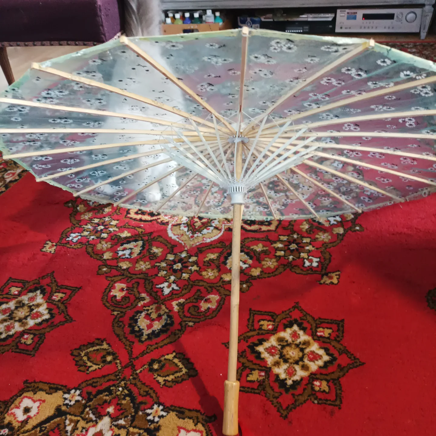 Chinese Japanese ambrellal with Floral Design image indicator(6)