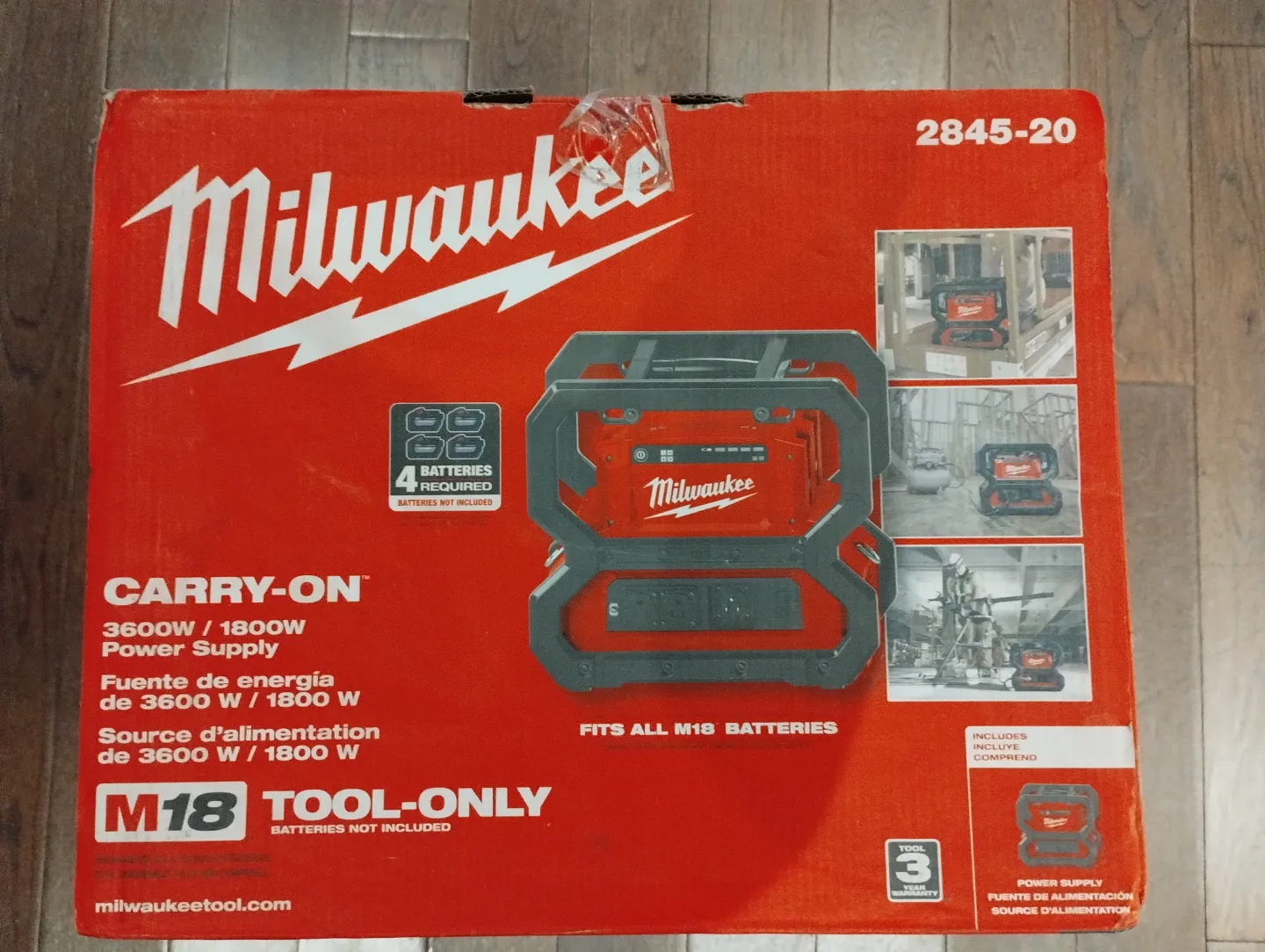 Milwaukee M18 Carry-On Power Supply (2845-20) - Tool Only thumbnail