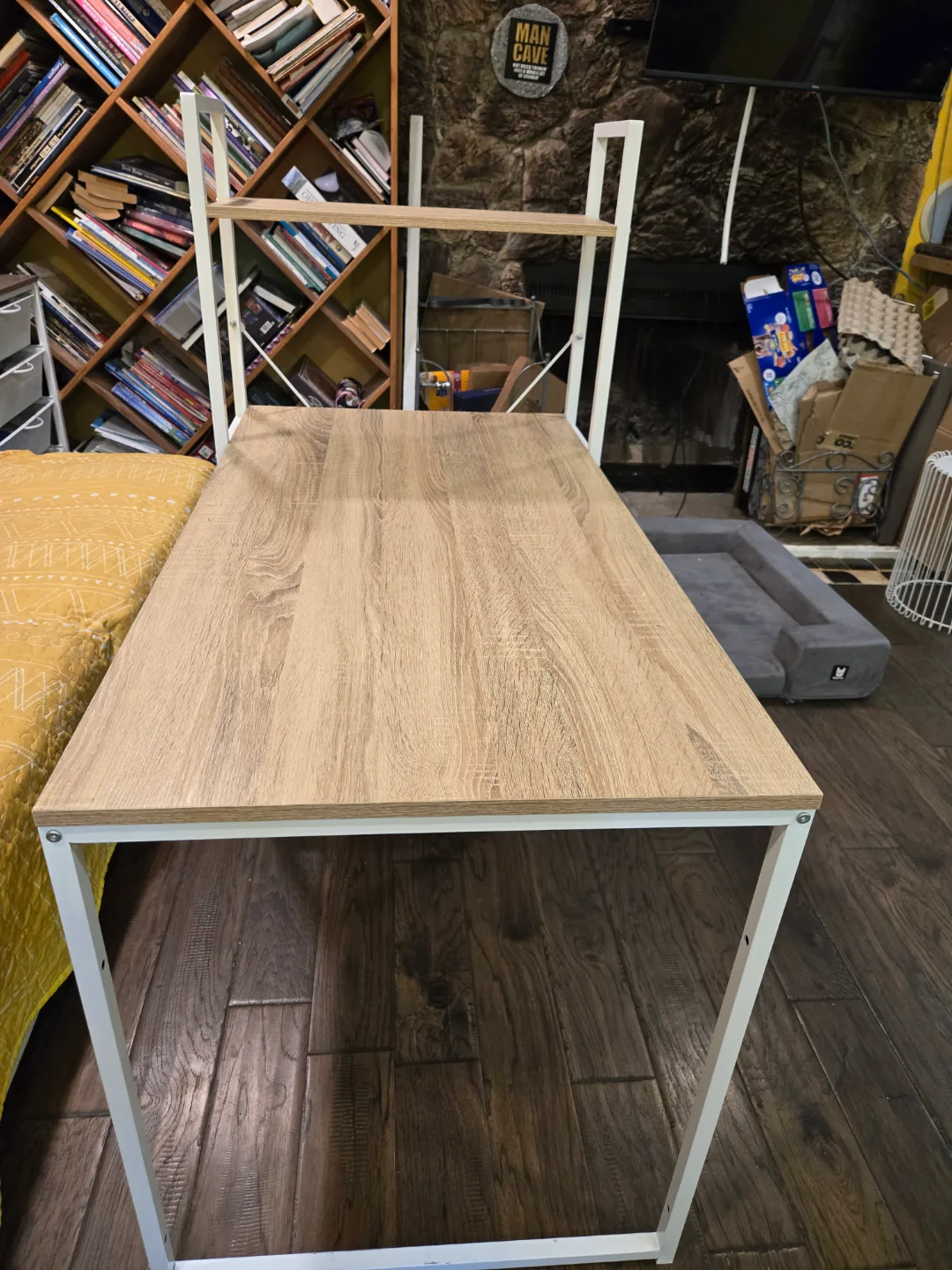 Modern Computer Desk with Bookshelf image indicator(2)