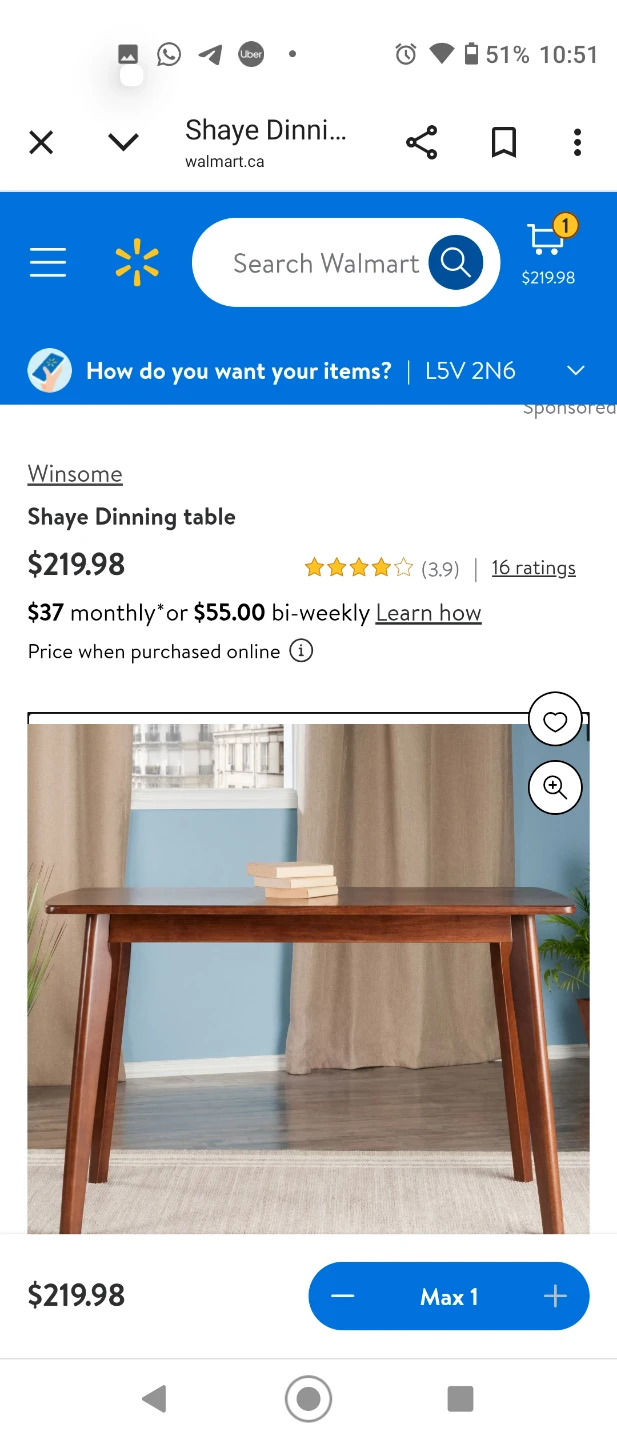 Brand new Dining Table $215 only - photo 3