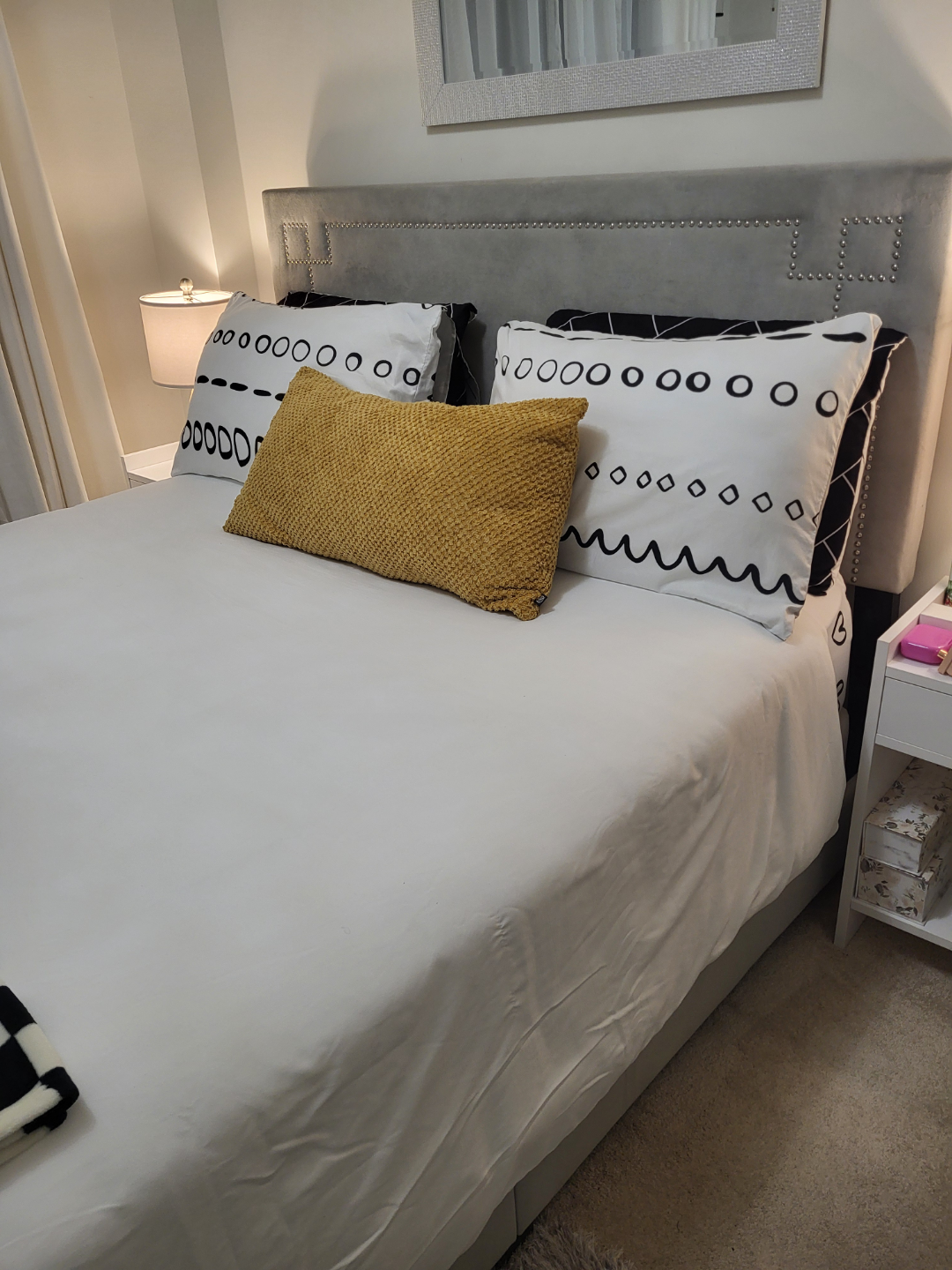 Queen Bed. Box Spring Included.