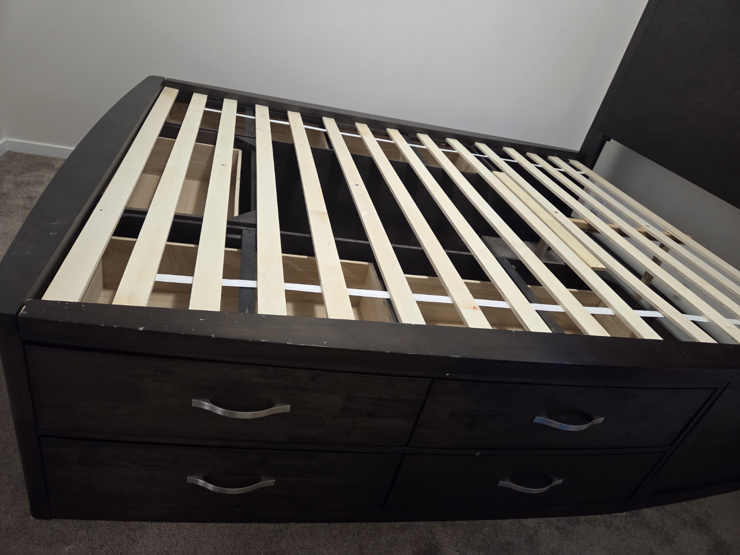Queen Storage Bed Frame (10 drawers) - photo 3