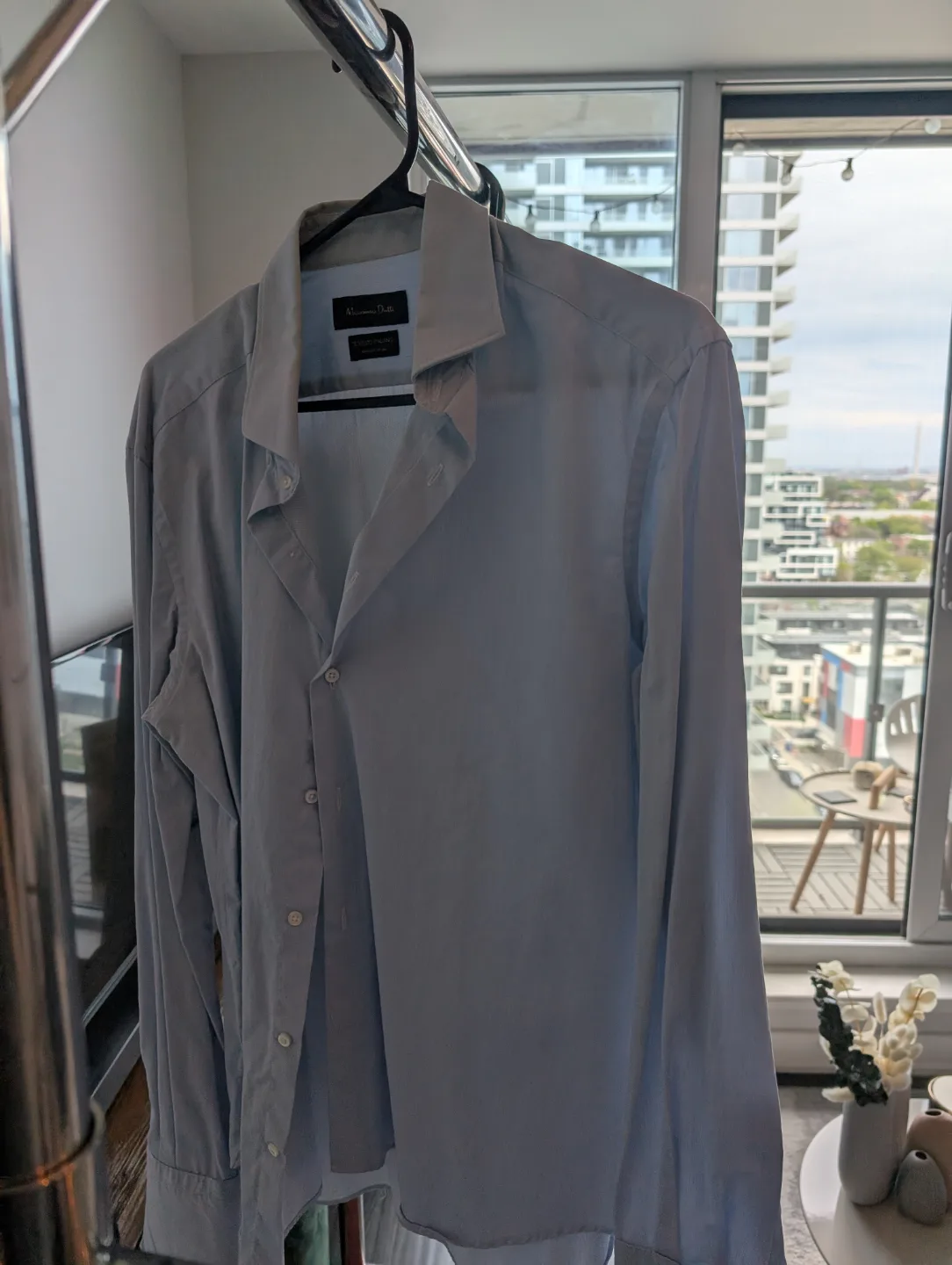 Men's light blue dress shirt thumbnail