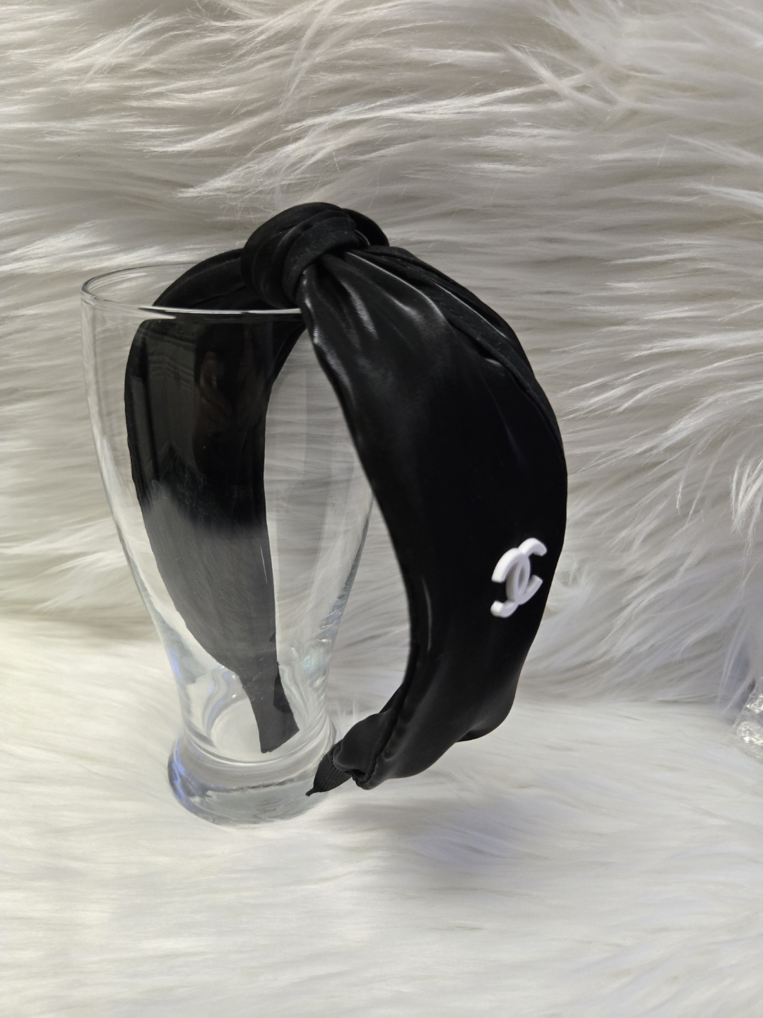 Black knotted headband *new - photo 3