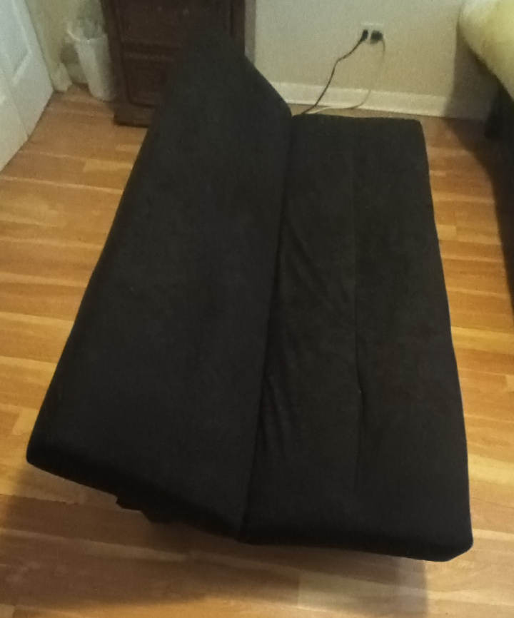 Black Futon Sofa- bed - photo 4