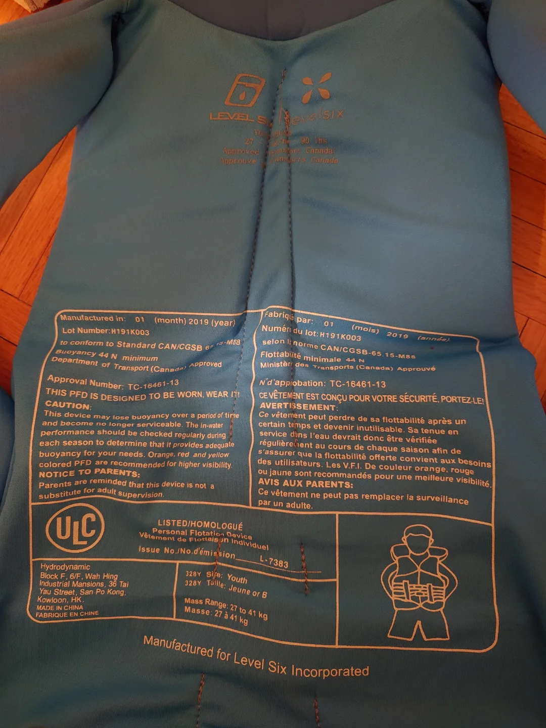 Life jacket for Youth image indicator(3)