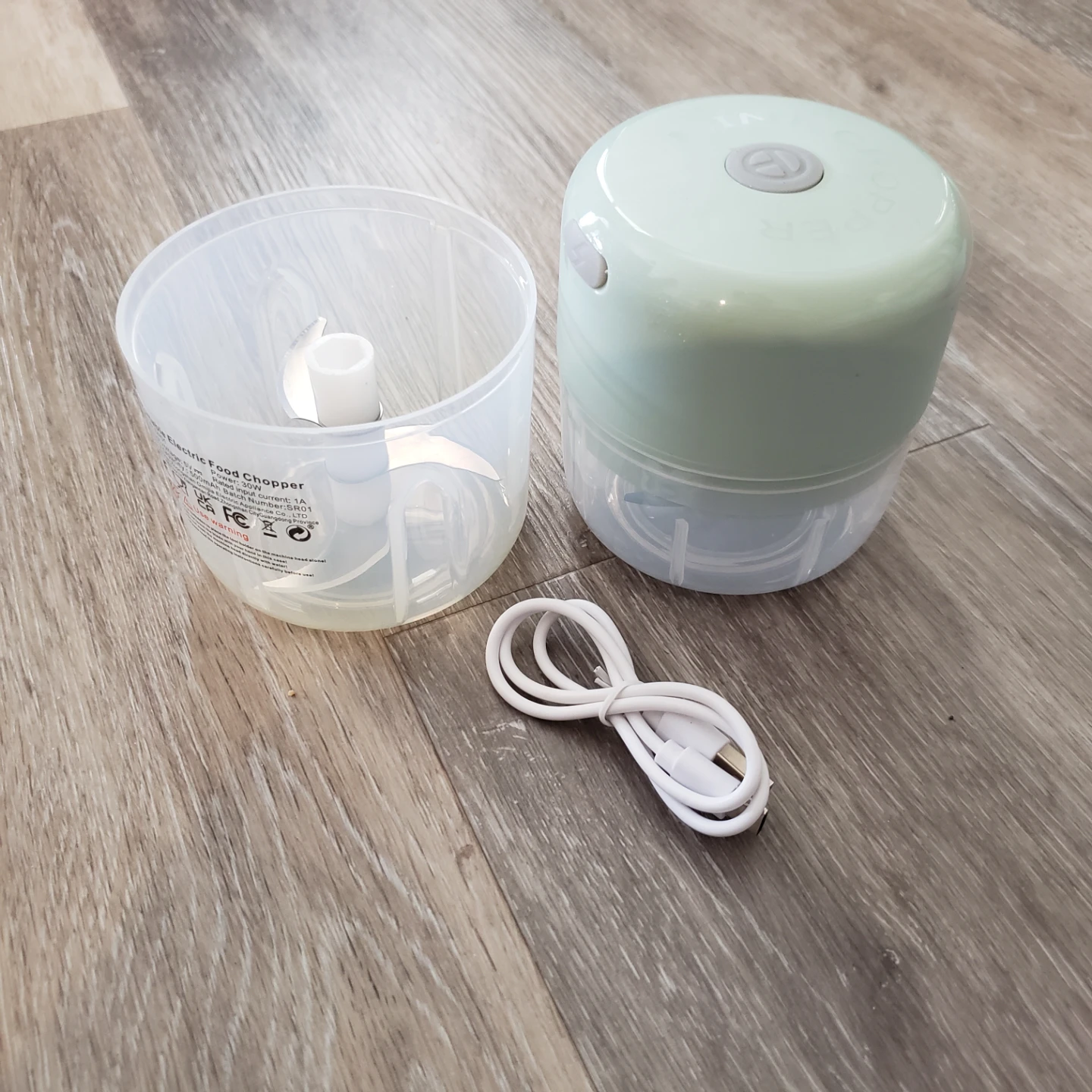 Portable USB Rechargeable Mini Electric Food Chopper - photo 2