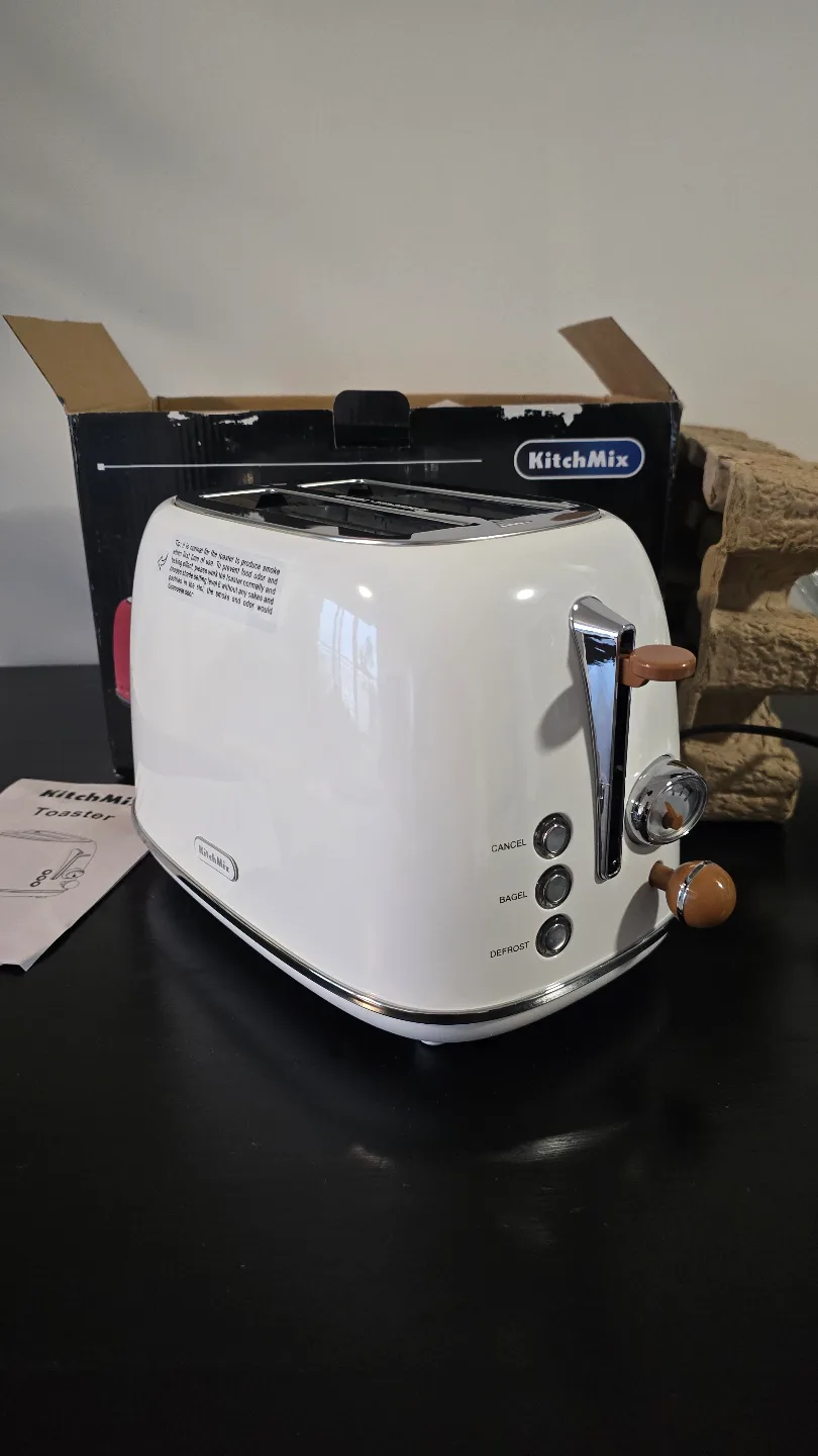 KitchMix Retro Toaster - White thumbnail