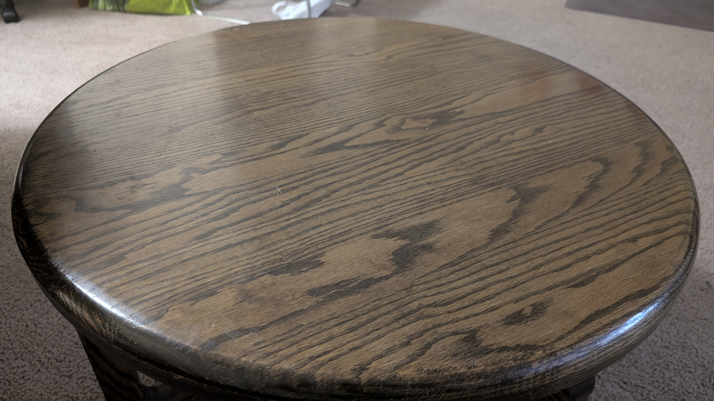 Round Wooden Coffee Table