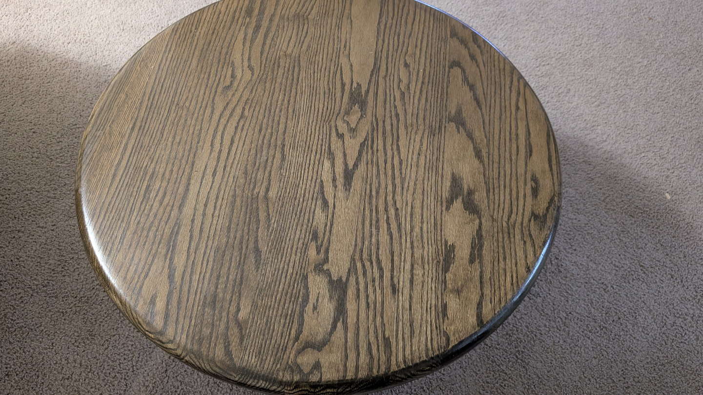 Round Wooden Coffee Table - photo 4