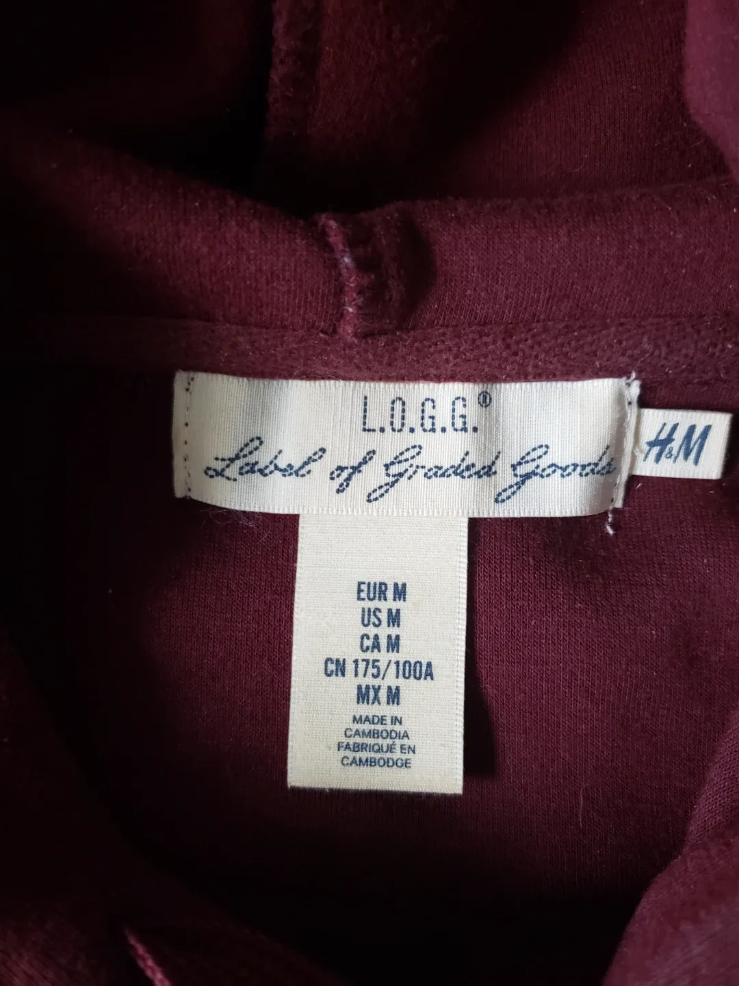 Burgundy L.O.G.G. Hoodie - #freecycle image indicator(2)