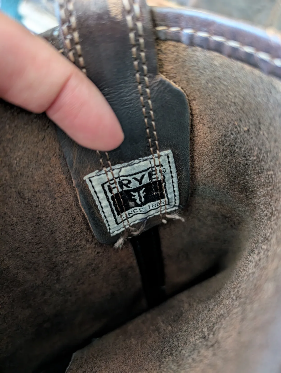 Frye Women's Brown Leather Harness Boots image indicator(5)