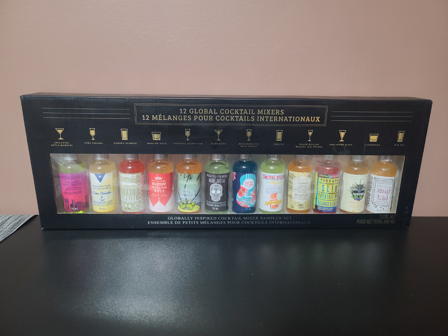 12 Global Cocktail Mixer Sampler Set