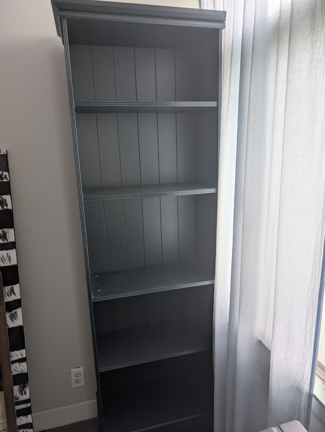 Tall Dark Green Bookshelf - photo 3