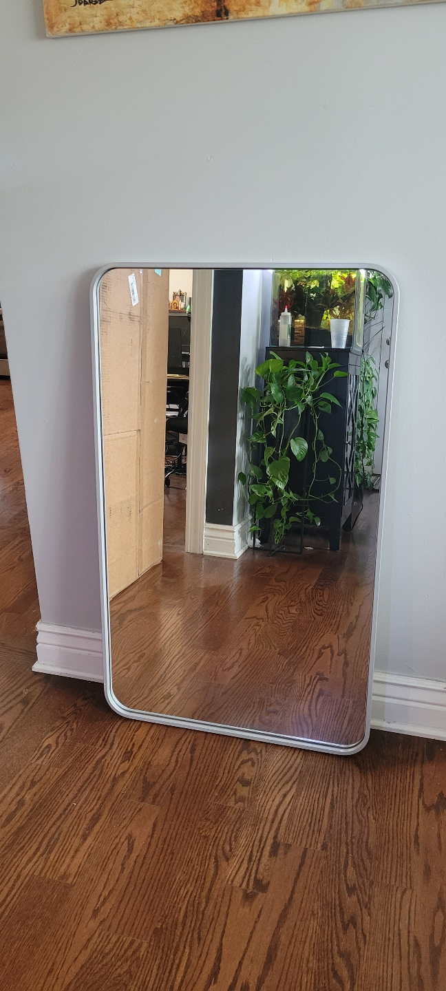 Brand New Elegant Lighting Rectangular Framed Bathroom Mirror - photo 3