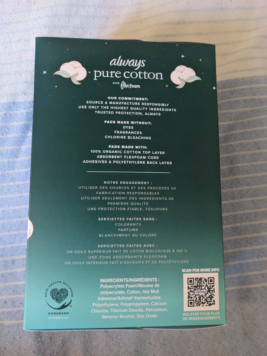 Always Pure Cotton with Flexfoam Overnight Pads - Size 5 image indicator(4)