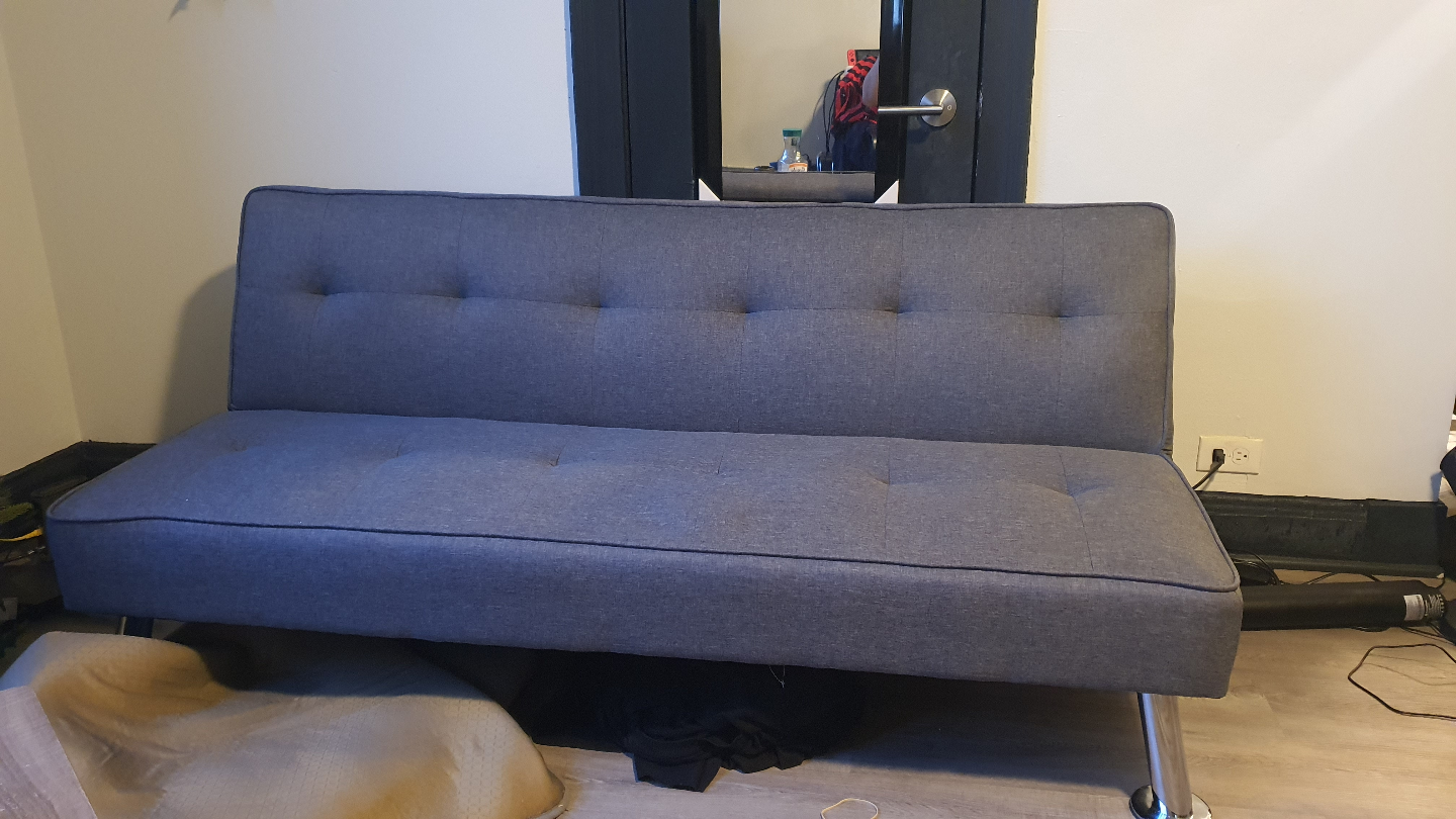 Gray Futon Sofa Bed