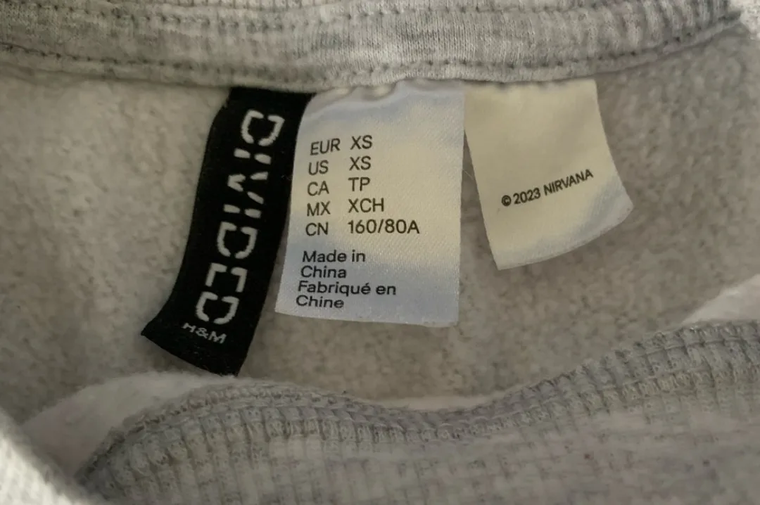 Nirvana Smiley Face H&M Divided Sweatshirt 🏒 image indicator(3)