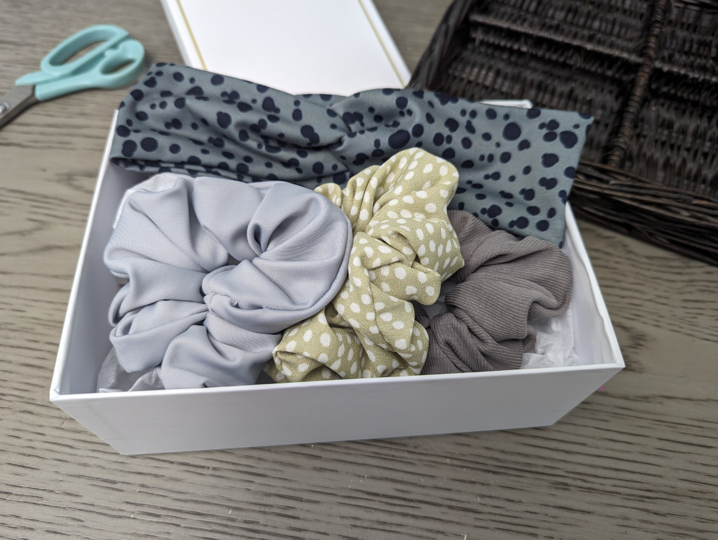 Hair Accessory Bundle: Headband and Scrunchies