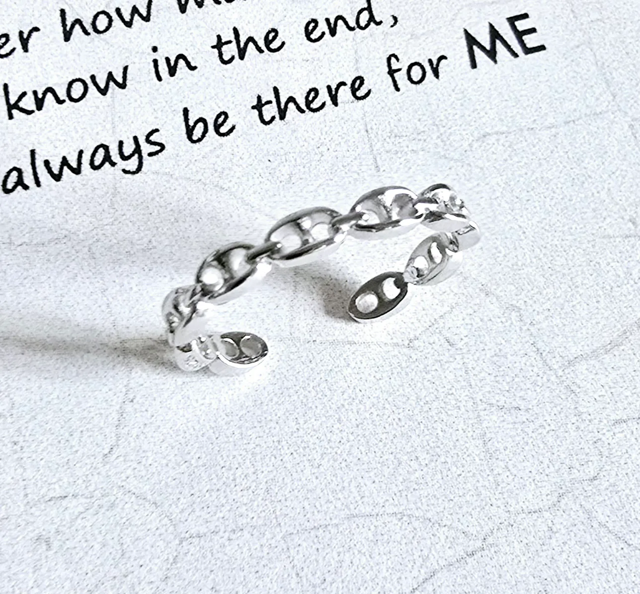 New Mariner Chain Pattern adjustable ring. image indicator(3)