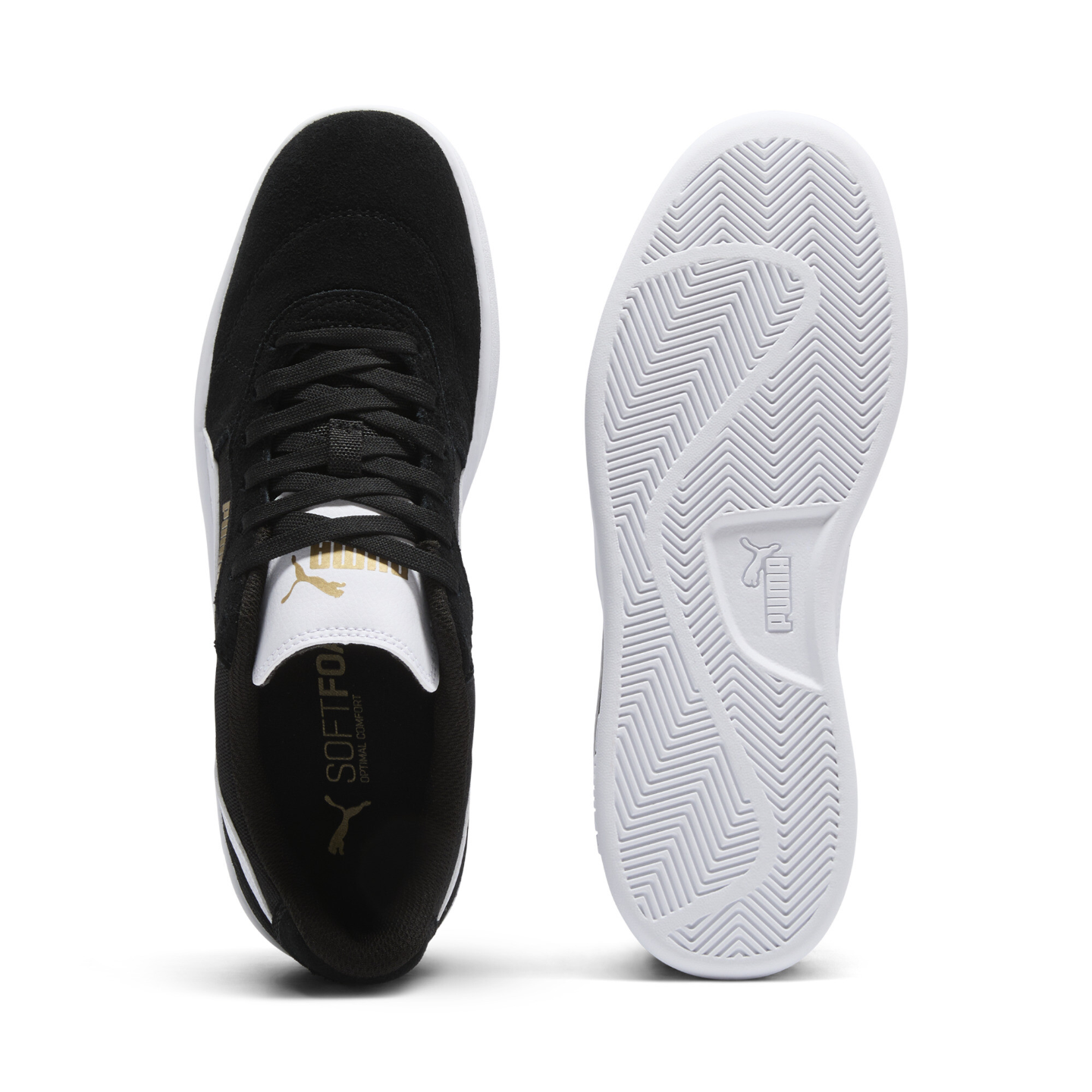Puma Smash v2 Suede Sneakers - Black/White - photo 5
