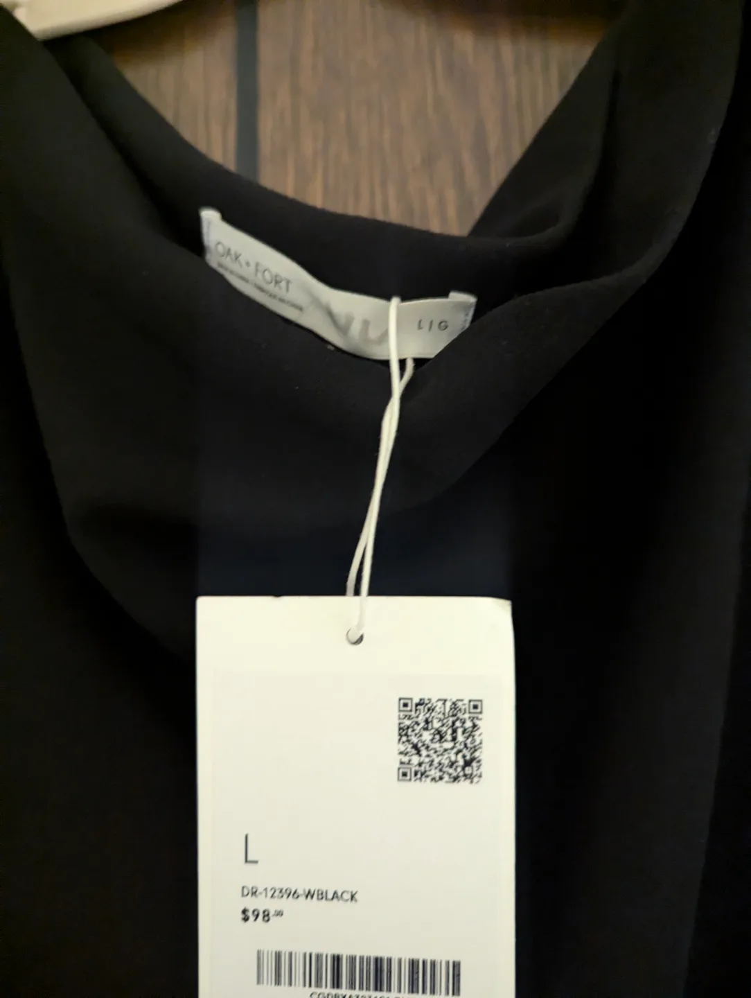 [BRAND NEW] Oak and Fort Black Asymmetrical Maxi Dress image indicator(4)