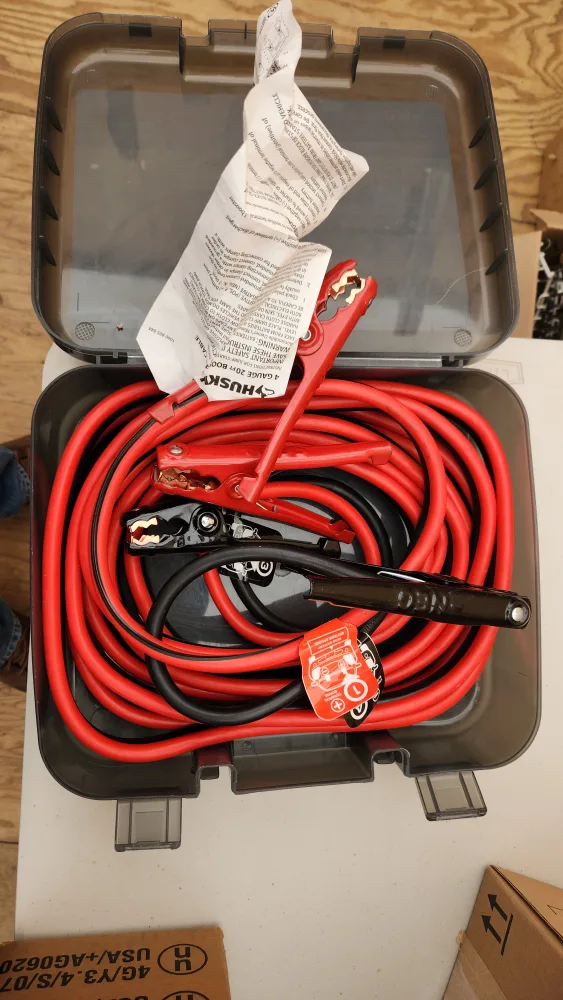 Husky 20ft 4 Gauge Booster Cables image indicator(2)