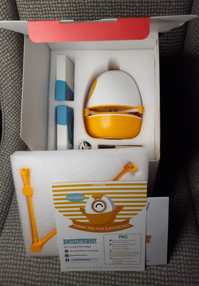 Wedraw Eggy Robot Teacher Drawing Toy image indicator(5)