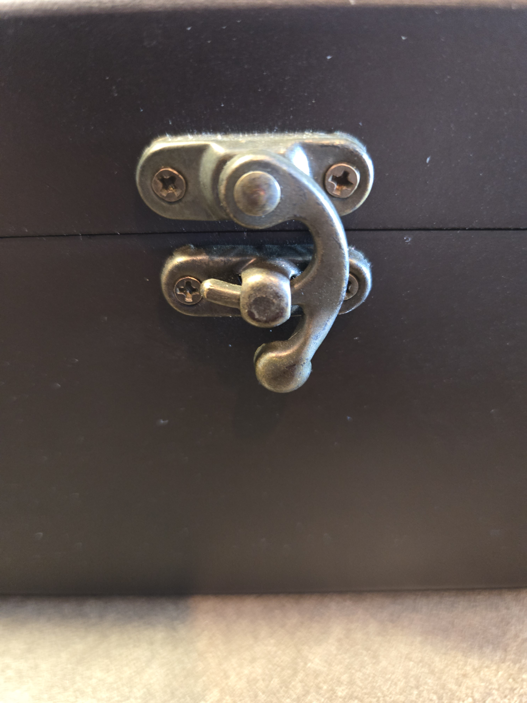 Black Wooden Box with Clasp - photo 2