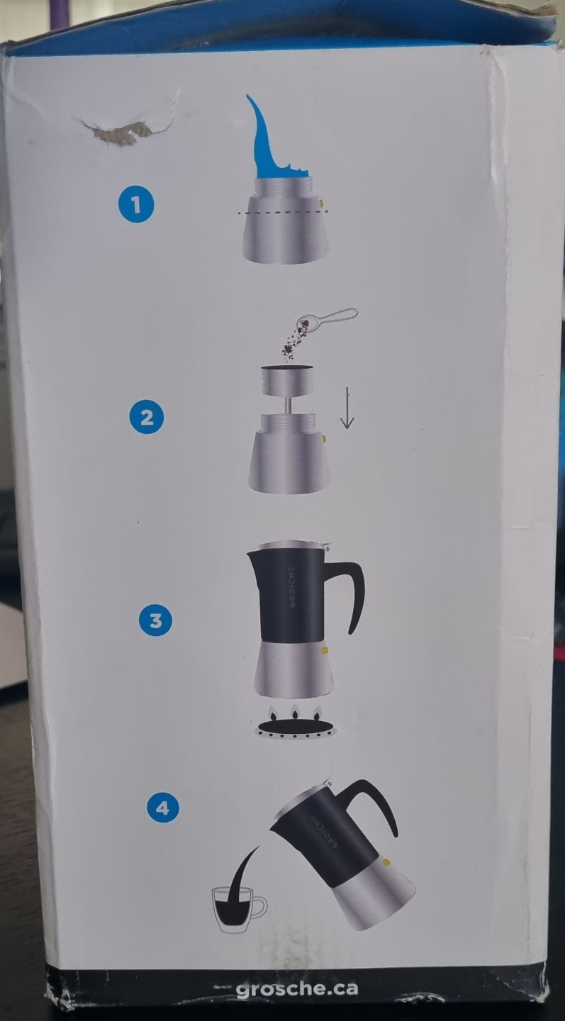 Grosche Milano Steel Moka Espresso Maker - photo 4