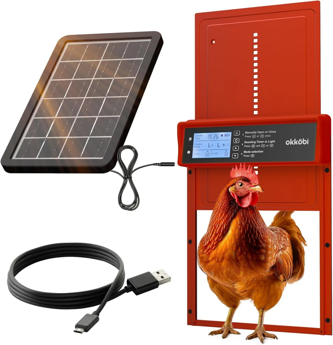 Automatic Chicken Coop Door Solar Powered BNIB thumbnail