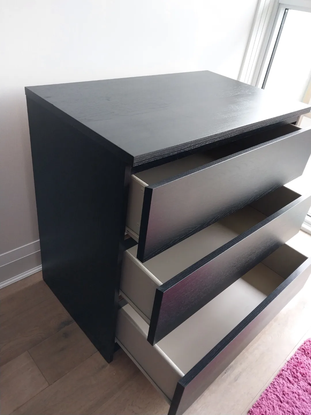 Black 3-Drawer Dresser image indicator(5)