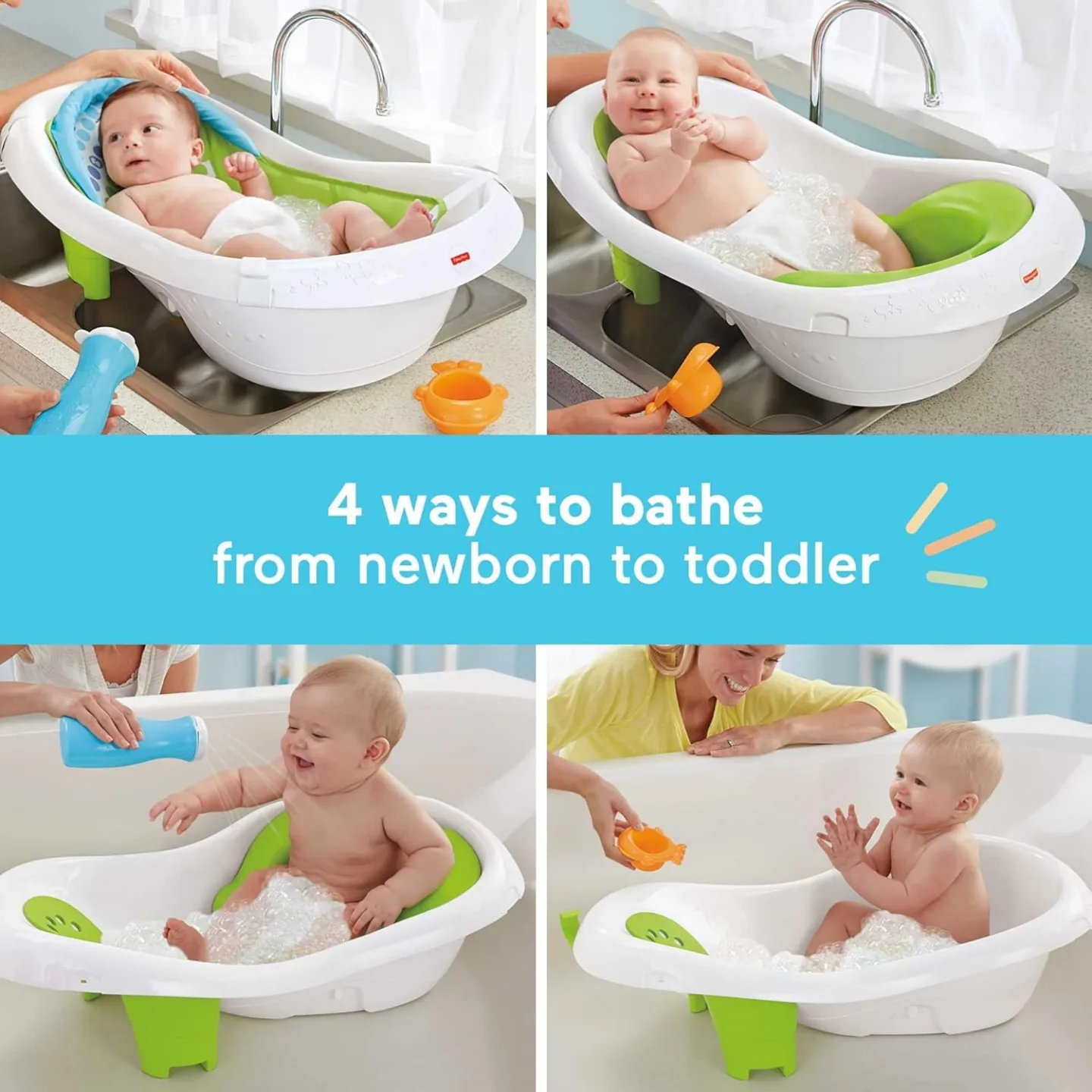 Fisher-Price 4-in-1 Sling 'n Tub Baby Bath image indicator(2)