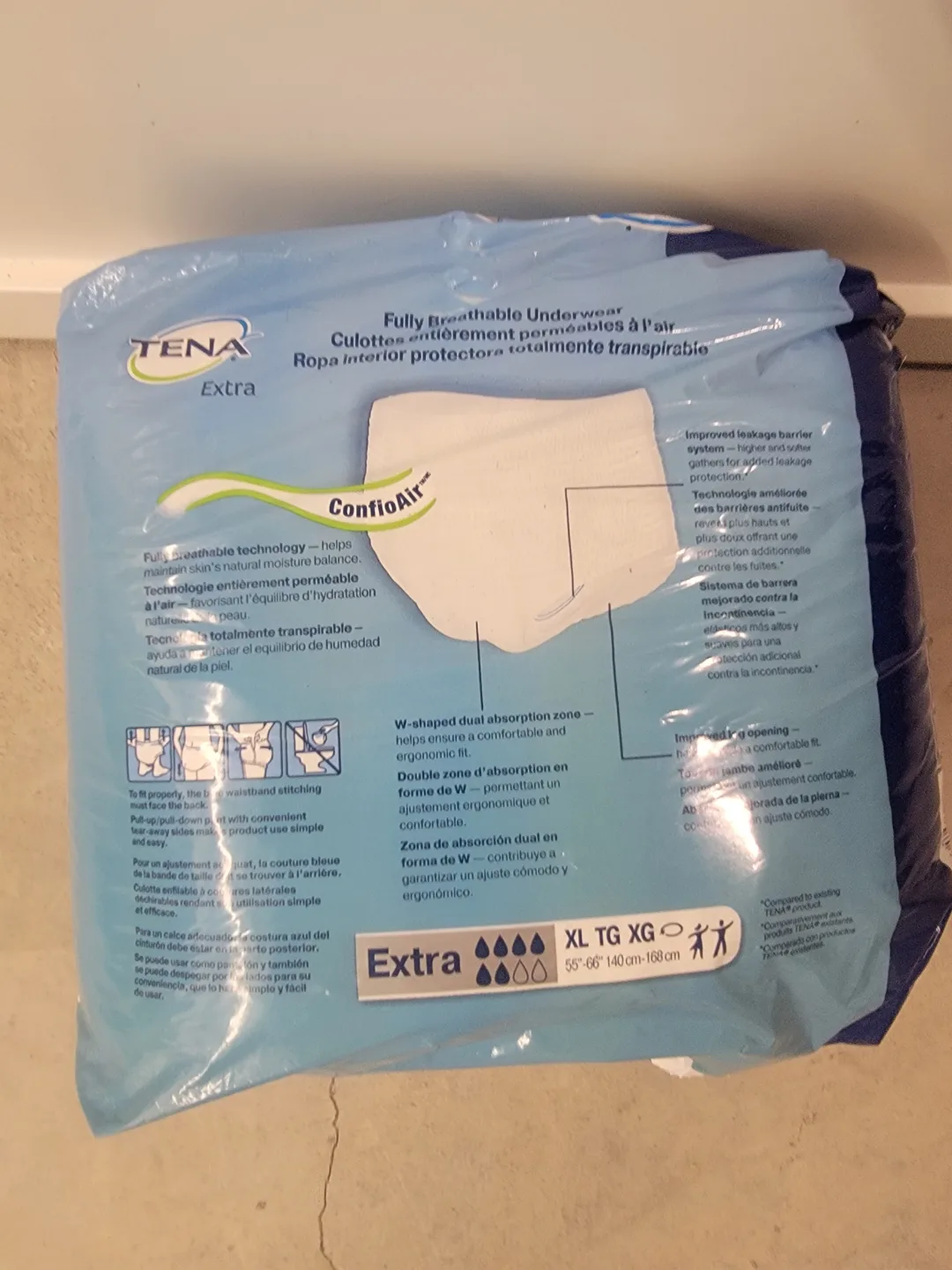 TENA Extra Underwear, Size XL TG XG, 12 Count image indicator(2)