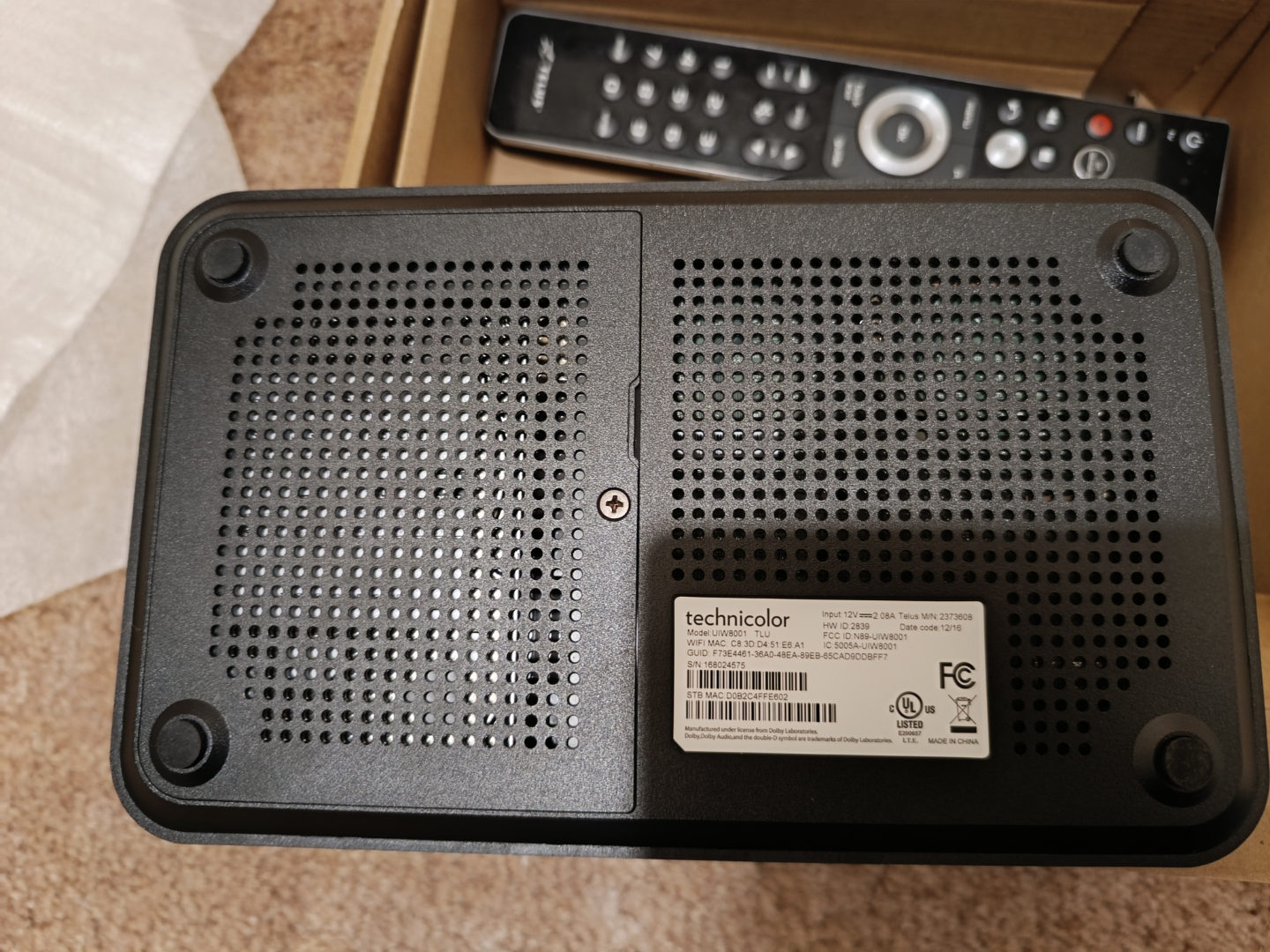 Technicolor C2100T Cable Box with Remote - photo 2