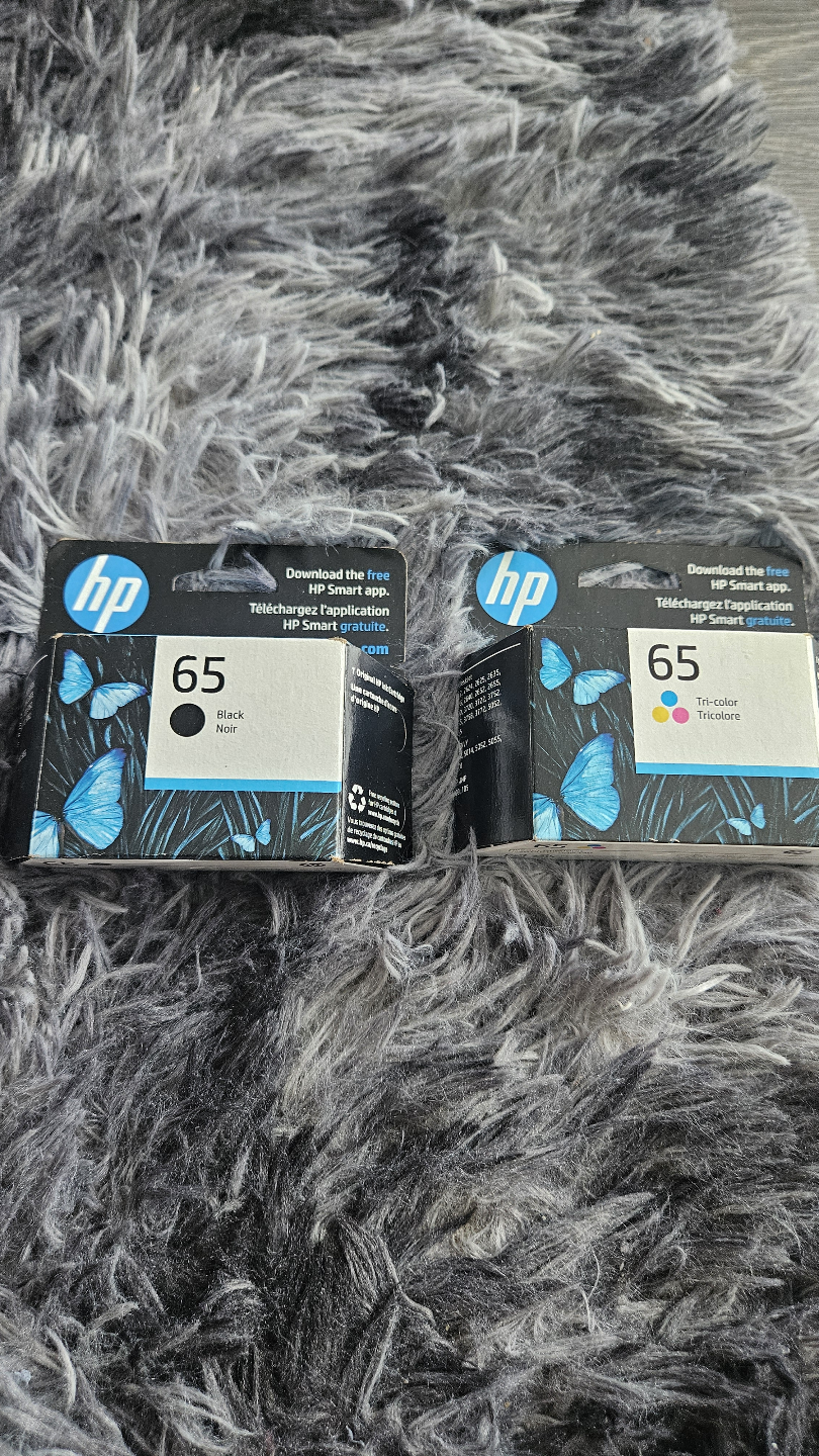 HP 65 Black and Tri-Colour Ink Cartridges