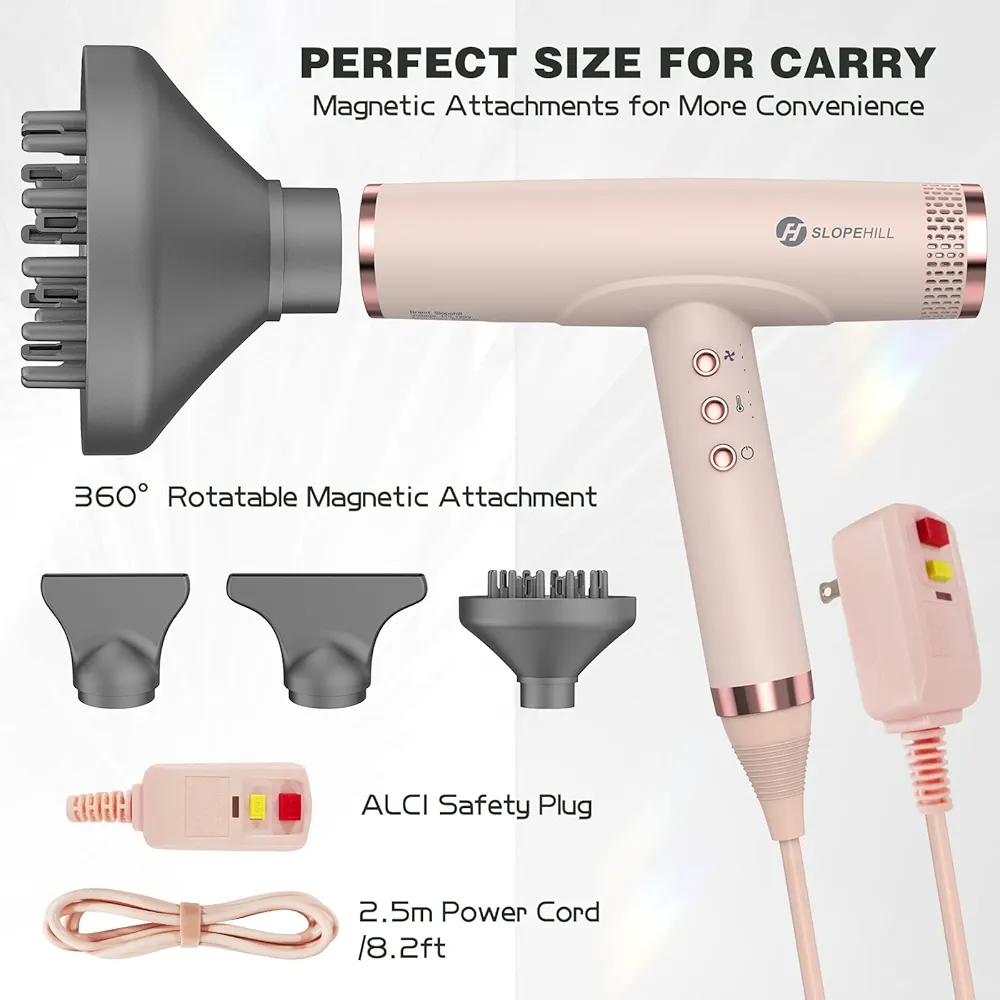 Slopehill Hyper BLDC Professional Hair Dryer - Rose Gold - photo 3
