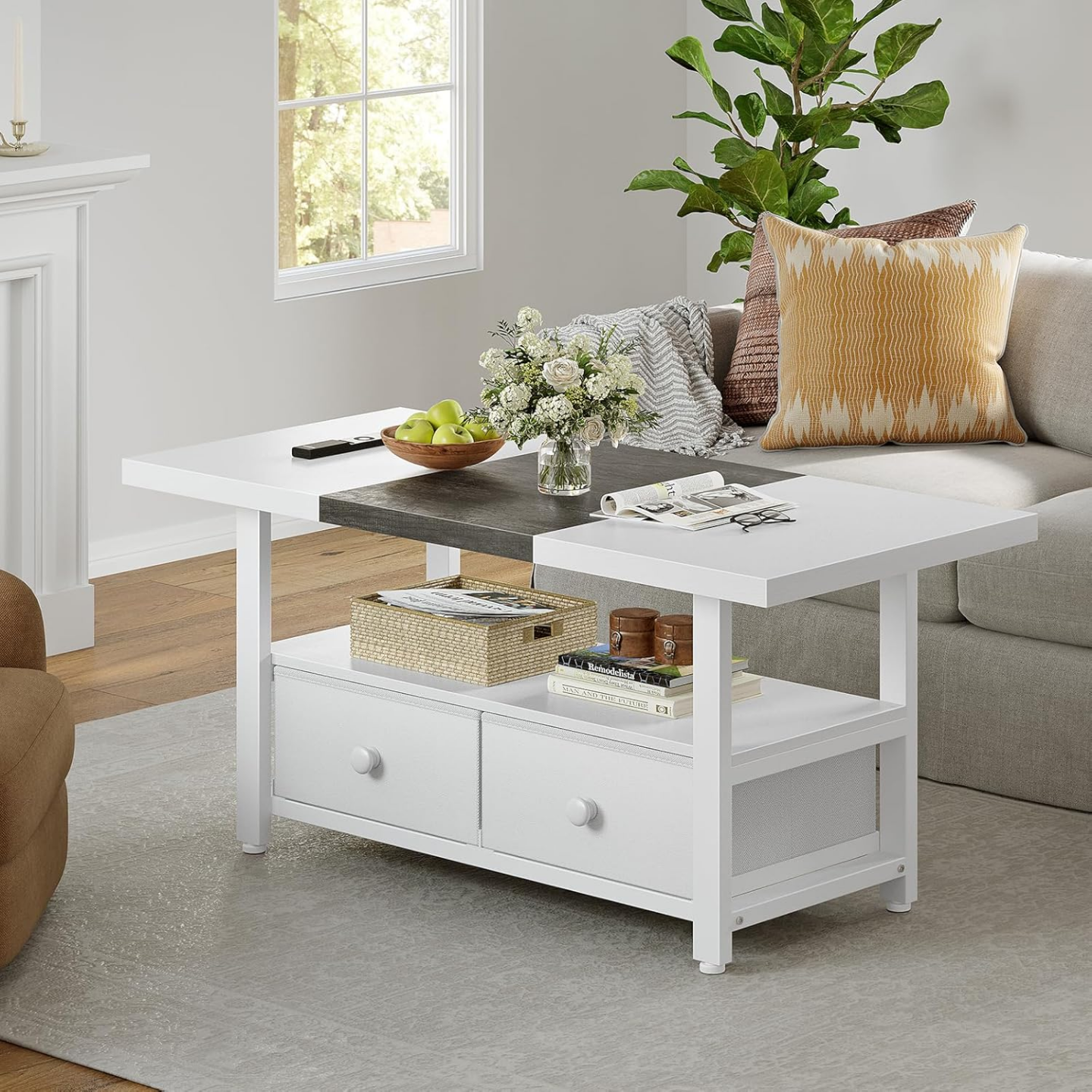 Modern Coffee Table with Storage - photo 2