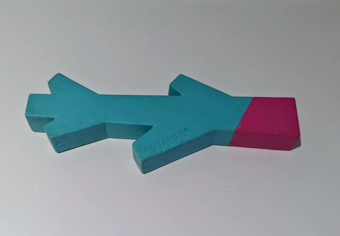 Fringe teal and pink chew toy 🏒 thumbnail