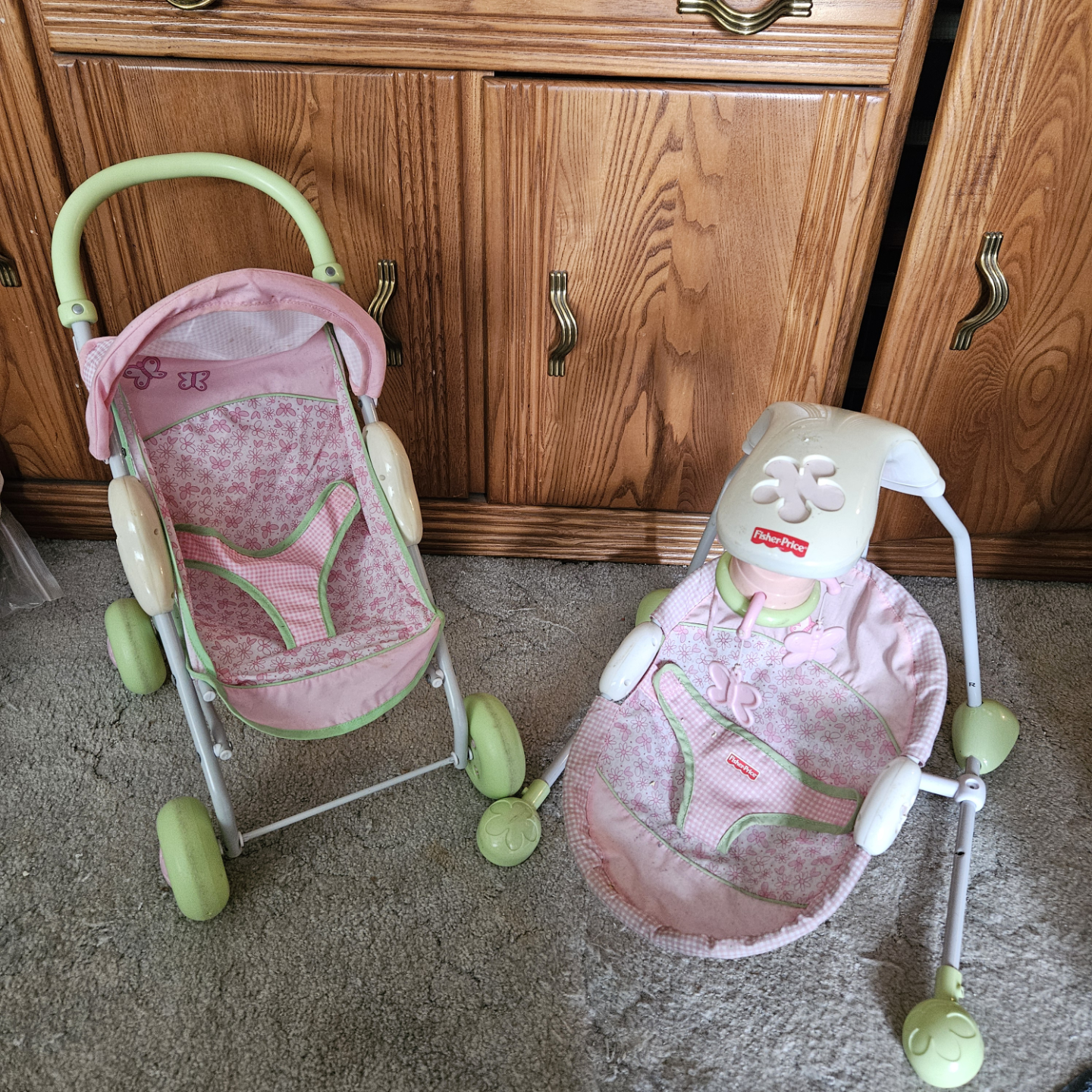 Fisher-Price Baby Doll Stroller and Bouncer Set