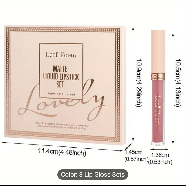 Leaf Poem Matte Liquid Lipstick Set - 8 Colors - photo 5