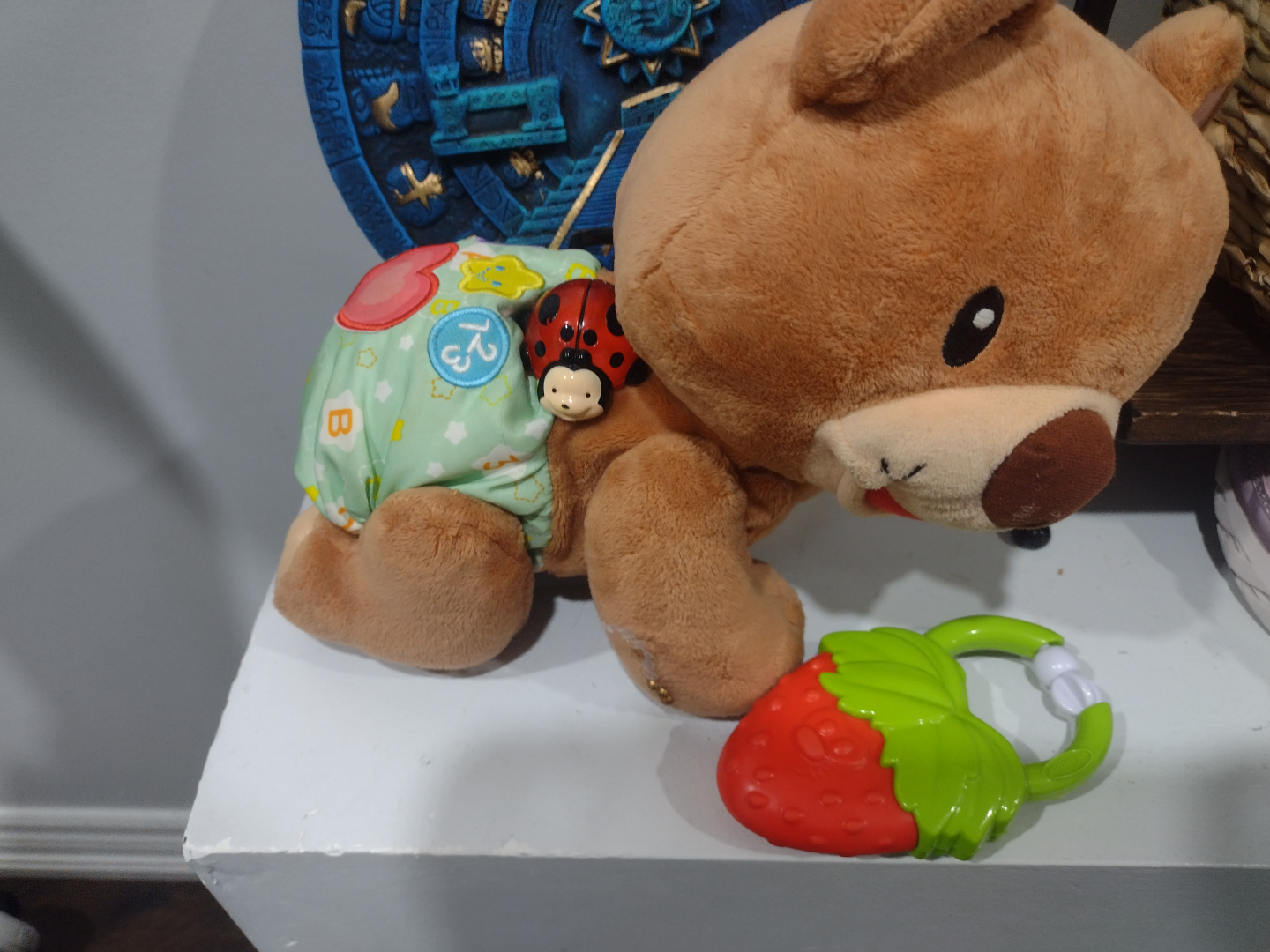 Baby's First Crawling Bear Toy with Strawberry Teether - photo 2