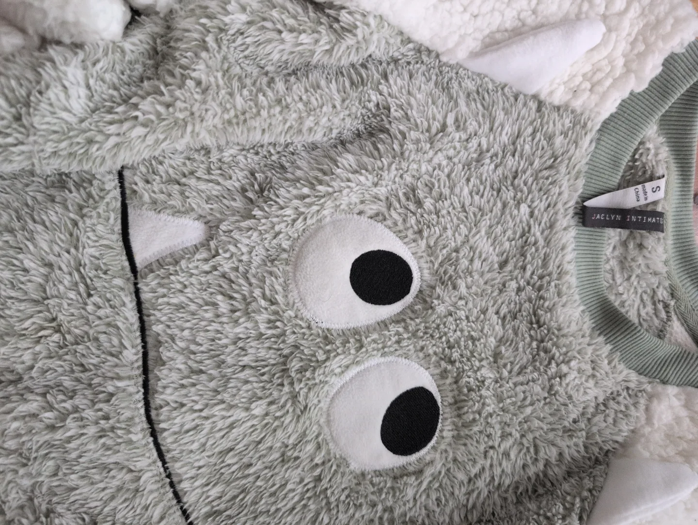 Women's Fuzzy Monster Pajamas - Size small image indicator(3)