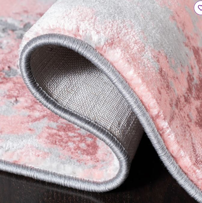 Modern Abstract Area Rug, Pink, Grey, Yellow 8x10 - FREE - photo 2