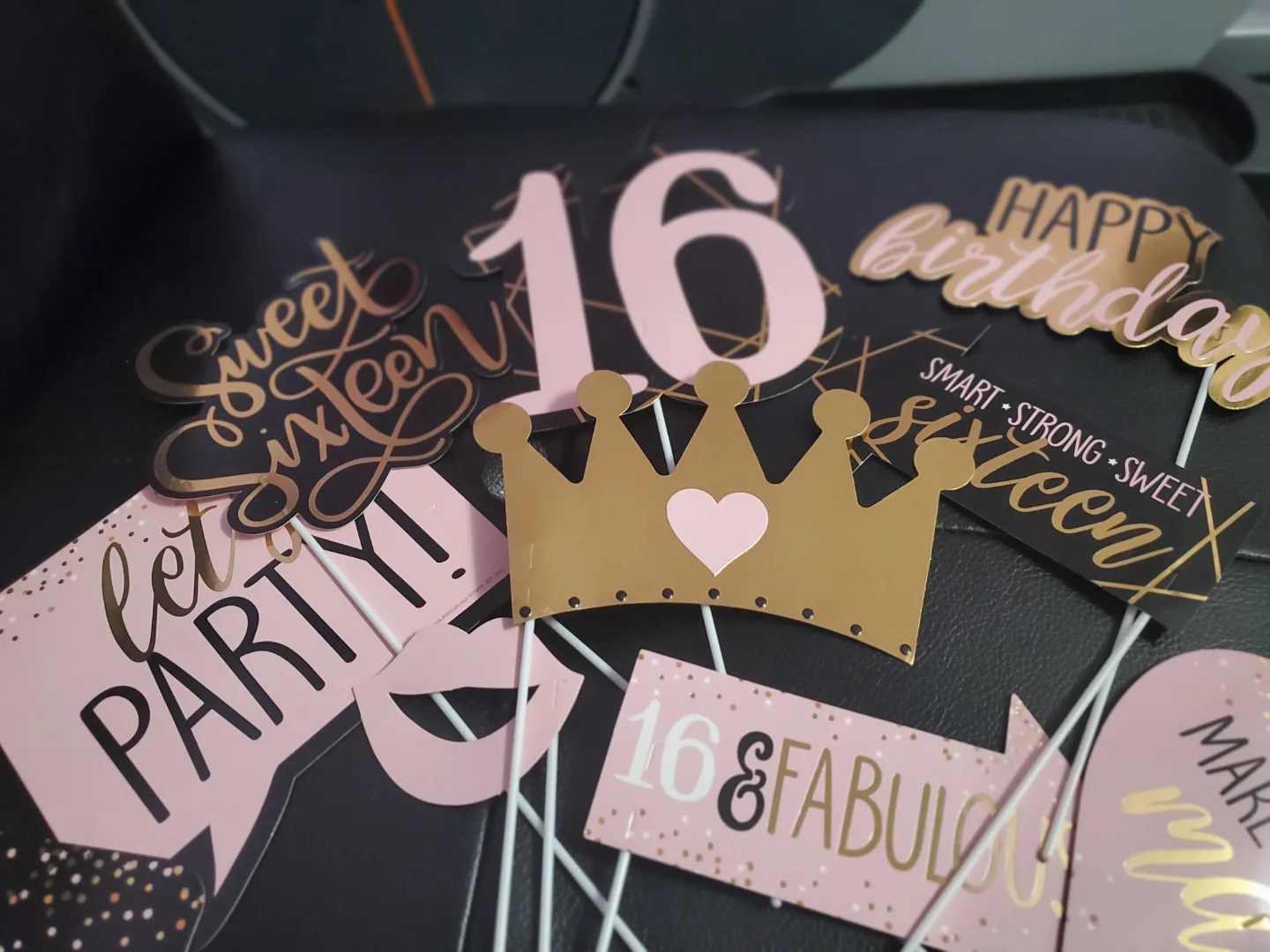 Sweet Sixteen Party Photo Booth Props image indicator(8)