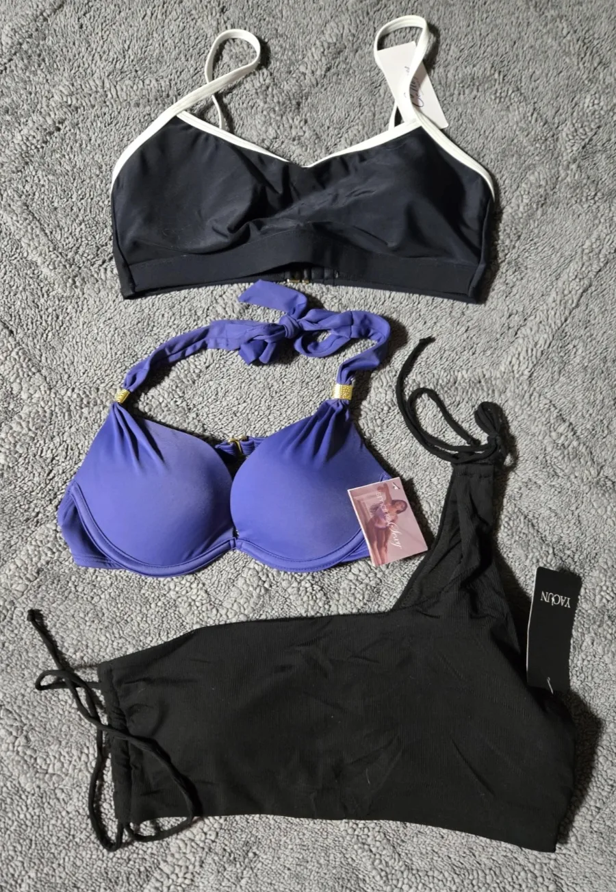 Bikinis - Black, Purple, and Black - Size S thumbnail