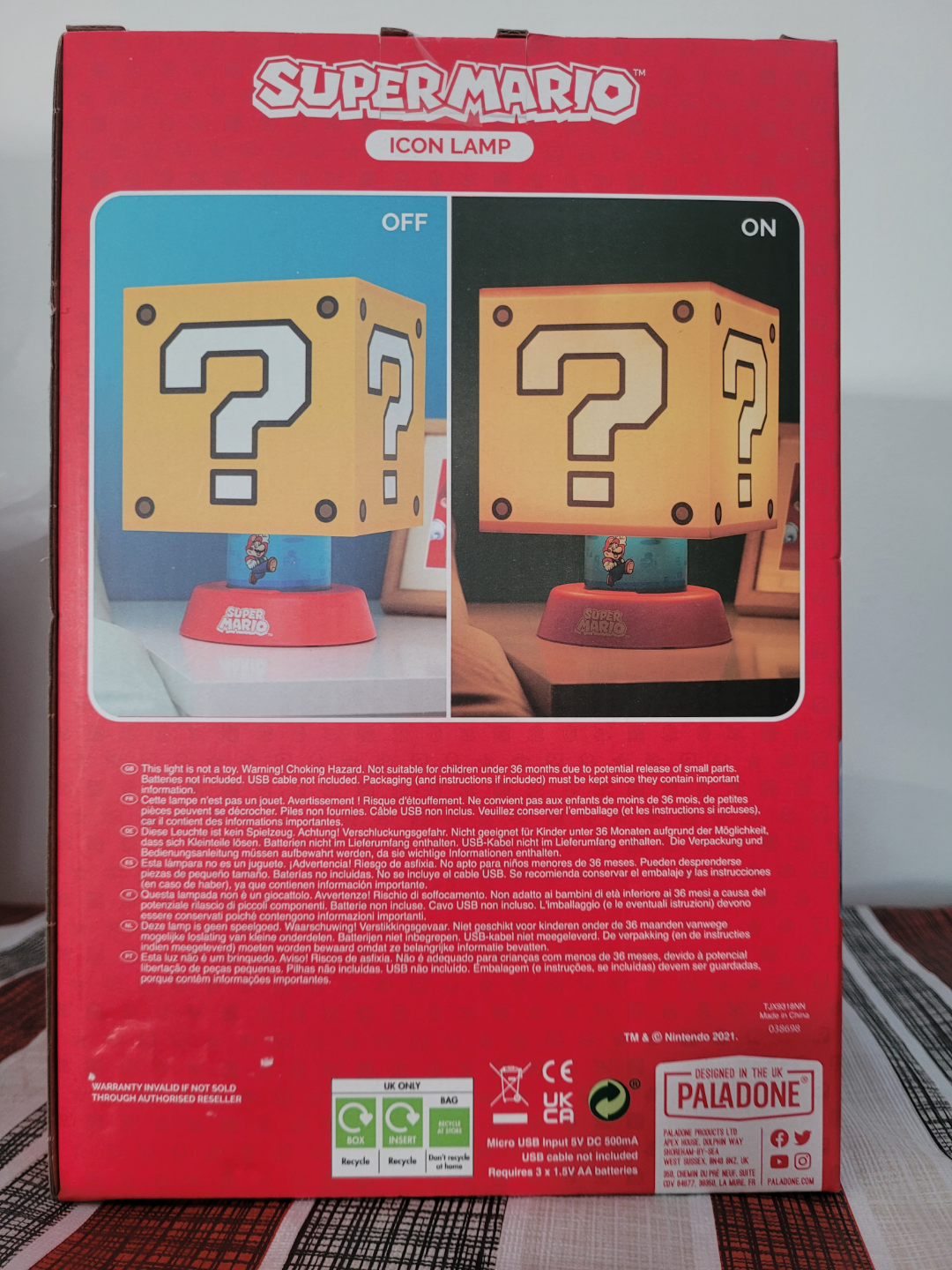 Paladone Super Mario Icon Lamp - photo 4