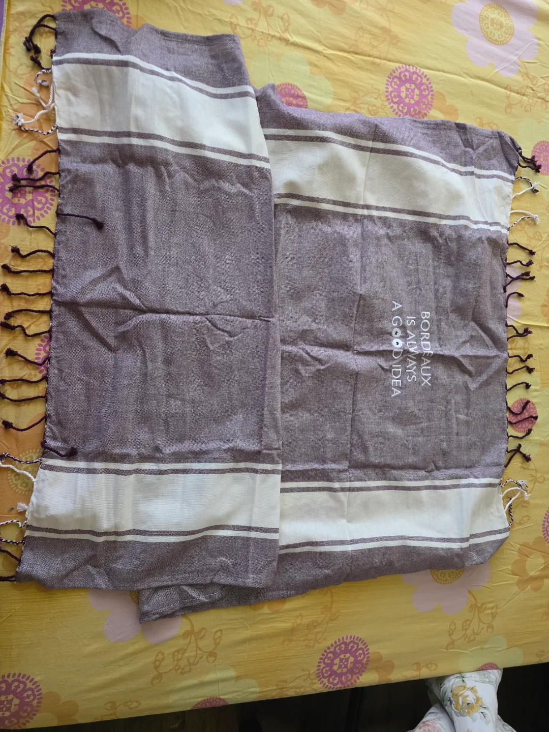 NEW Caudalie Beach Towel / Cotton Fouta image indicator(6)