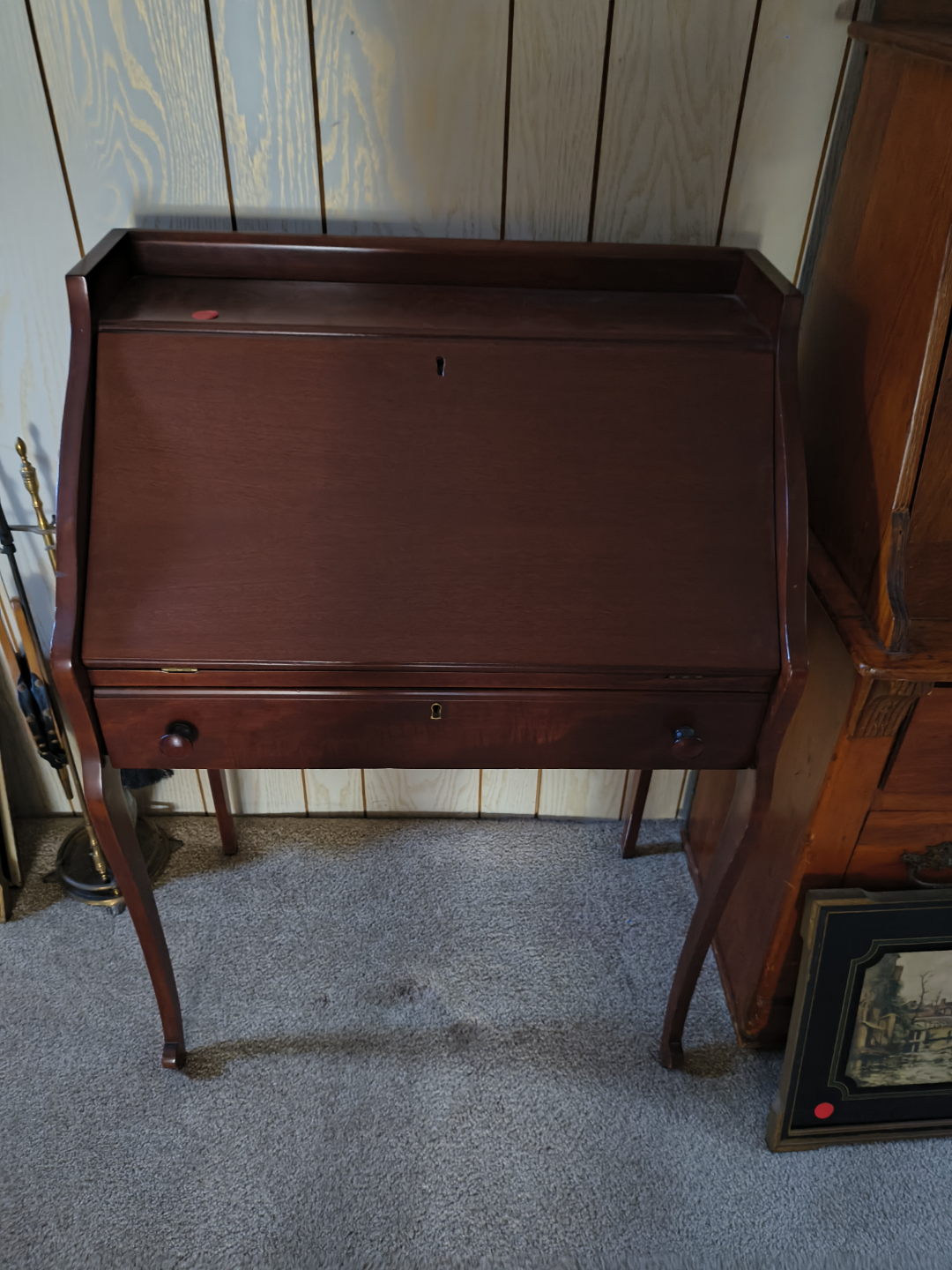 Vintage Mahogany Secretary Desk