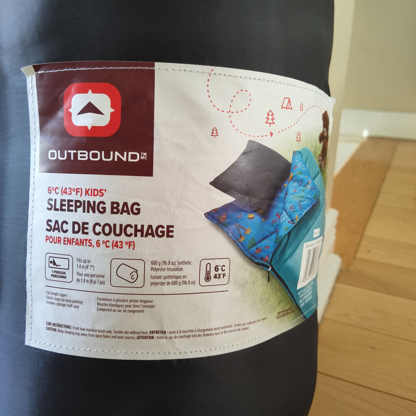 Outbound 6°C (43°F) Kids' Sleeping Bag - photo 2